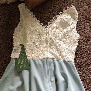 Never worn Blue & White Lace Dress